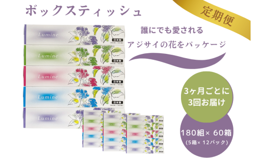 【3ヶ月ごとに3回お届け 定期便】 ルミネ180W5P 12パック入