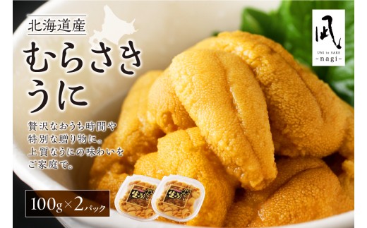 《北海道産》ムラサキウニ 塩水 100g ×2パック