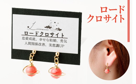 【種類が選べる】 土星 ピアス 1個 
