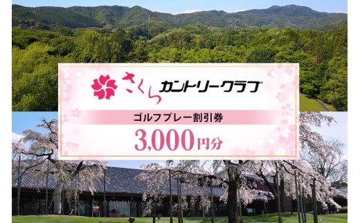 さくらカントリークラブ（ゴルフプレー割引券） 3,000円分 （3,000円分×1枚） (13) 2219828 - 岐阜県八百津町