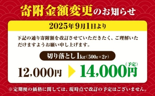 佐賀産和牛 牛肉 切り落とし 1kg (500g×2P)