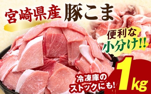 宮崎県産豚肉小間切れ 200g×5パック_M109-024 334061 - 宮崎県宮崎市