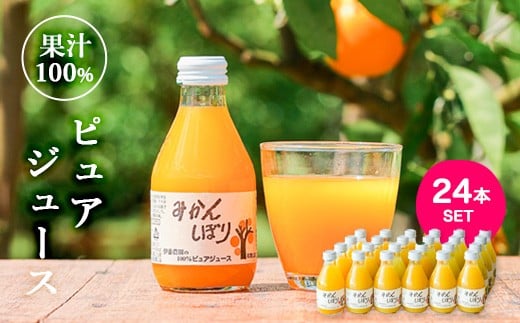 伊藤農園 100%ピュアジュース みかんしぼり180ml×24本（A652-2）