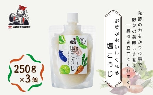 【簡単シリーズ】野菜がおいしくなる塩こうじ (250g×6個入) 塩麹 万能調味料 山崎醸造 【0002-0236-01】 1427479 - 新潟県小千谷市
