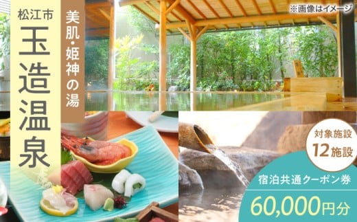 玉造温泉共通クーポン券 寄附額20万円 60000円分クーポン 島根県松江市/玉造温泉旅館協同組合 [ALHN003]｜ 宿泊クーポン