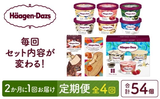 ＜全4回・隔月＞お試し定期便！ハーゲンダッツ人気 セット アイス スイーツ デザート_H0026-011