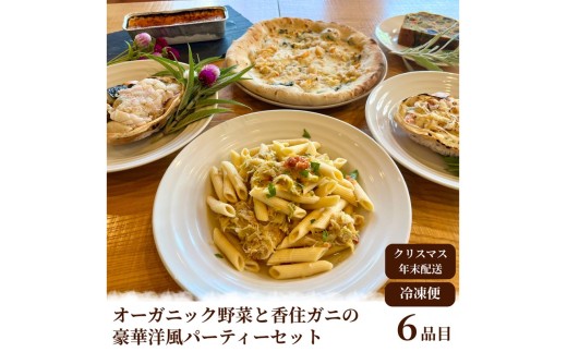 【2026年年越しオードブル・2026年洋風おせち】オーガニック野菜と香住ガニの豪華パーティーセット　BR00066