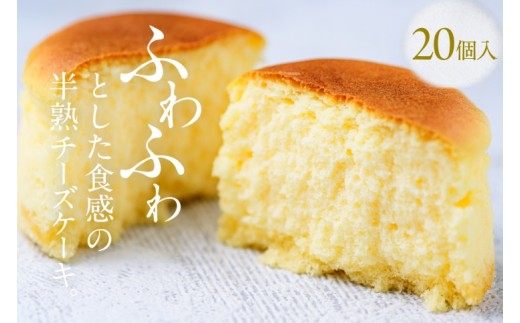 あわゆきチーズ フロまーる 半熟チーズケーキ プレーン＆チョコ（20個入り）【地場産品】