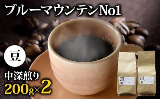 コーヒー豆 ブルーマウンテン 400g メール便でお届け コーヒー 高級 中深煎り ジャマイカ 鮮度 新鮮 自家焙煎 珈琲 藤枝市 静岡県 2261622 - 静岡県藤枝市