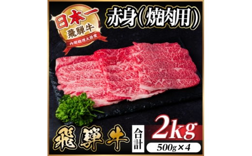 レビューキャンペーン実施中!飛騨牛　厳選赤身(焼肉・BBQ用)2kg　A4～A5等級　小分け【1543760】 1478332 - 岐阜県羽島市