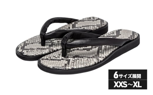 TUっKAKE Python(パイソン) ユニセックス ファッション 靴 シューズ 栃木レザー つっかけ XXS 