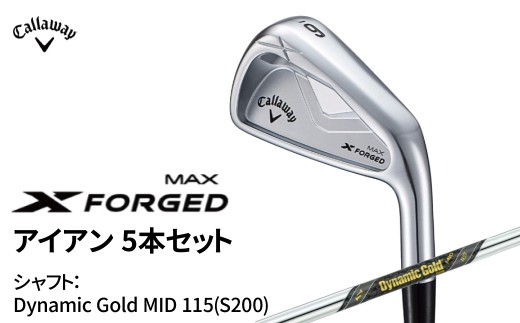 キャロウェイ X FORGED MAX アイアン 5本セット Dynamic Gold MID 115(S200)  〈 ゴルフ ゴルフクラブ callaway Callaway エックス フォージド マックス 〉 2237549 - 千葉県柏市