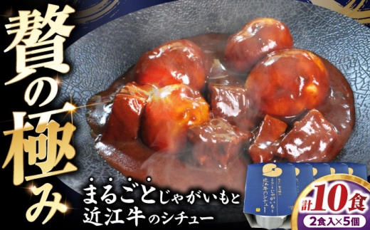 -あふひ 贅の極み- まるごとじゃがいもと近江牛のシチュー レトルト 2人前×5個セット ビーフシチュー デミグラスソース 保存食 恵那市 / テンポイント [AUEU024] 1072259 - 岐阜県恵那市