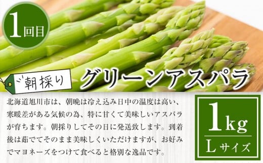 北海道旭川市のふるさと納税 【先行予約】旬の野菜・フルーツ定期便A 3ヶ月(アスパラ・メロン・とうもろこし) (2026年5月下旬より順次発送開始予定) 【 野菜 アスパラ グリーンアスパラ アスパラガス ゴールドラッシュ とうもろこし 赤肉 メロン フルーツ 果物 旭川市ふるさと納税 北海道ふるさと納税 旭川市 北海道 お取り寄せ 送料無料 定期便 頒布会 冷蔵配送 クール便 】_04539