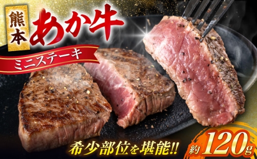 熊本 あか牛 ミニステーキ 約120g(約120g×1枚)[合同会社 たべたせいか] [AYCB061]