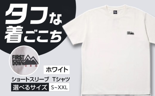 [選べるサイズ]ショートスリーブ Tシャツ WHITE アウトドア シンプル 半袖 岐阜市 / 水甚 [ANHZ015〜ANHZ019]