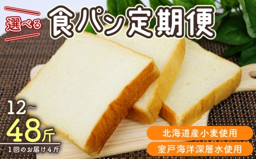 選べる定期便 食パンセット[室戸海洋深層水仕込み]食パン もちもち ぱん 北海道産小麦使用 朝食 ギフト 定期便 人気 食事パン おやつ 頒布会