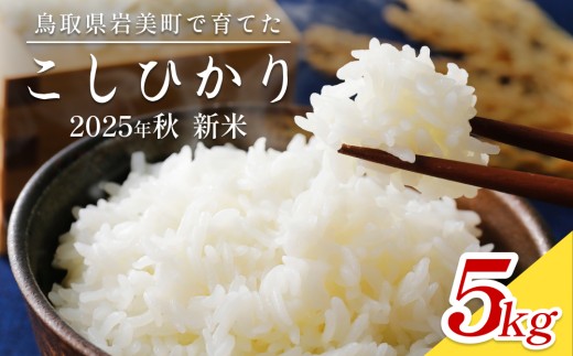 【2025年産 先行予約】岩美のコシヒカリ 5kg 玄米｜鳥取 岩美 お米 おこめ コメ 国産 岩美町産 こしひかり 令和7年産【31015】