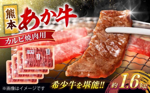 熊本 あか牛 カルビ 焼肉用 約1.6kg【合同会社 たべたせいか】 [AYCB053] 2234554 - 熊本県合志市