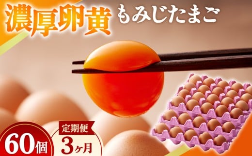 濃厚卵黄もみじたまご【60個入り】【3ヶ月連続】定期便 [No.935]  ／ タマゴ 純国産 新鮮 採れたて 岐阜県 特産