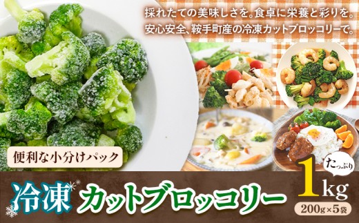 冷凍 ブロッコリー 冷凍 カット ブロッコリー 200g × 5袋 合計 1kg 花田農園 《11月下旬-3月末頃出荷》福岡県 鞍手町 冷凍 ぶろっこりー 野菜 ブロッコリー 惣菜 料理 お弁当 小分け パック 送料無料 1471353 - 福岡県鞍手町