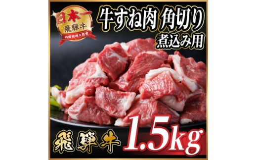 レビューキャンペーン実施中!飛騨牛 厳選牛すね肉 角切り 1.5kg(500g×3)A4～A5訳あり【1649911】 2209506 - 岐阜県羽島市