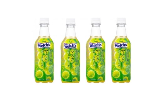 『Welch’s』粒選りマスカットスパークリング PET 450ml×24本【1645403】
