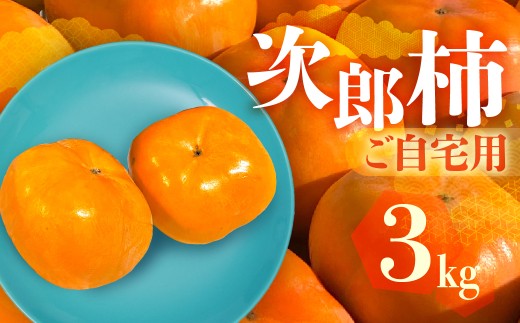 ≪先行予約≫ 生産量日本一 愛知県豊橋産 次郎柿 ご自宅用 3kg 柿 訳あり 不揃い 甘柿 果物 フルーツ 10月 11月 愛知県 豊橋市 ビタミンC 高栄養価 食物繊維 旬をおとどけ