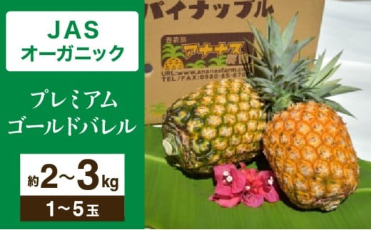 [選べる容量][JASオーガニック] プレミアムゴールドバレル 約2kg~3kg 1〜5玉
