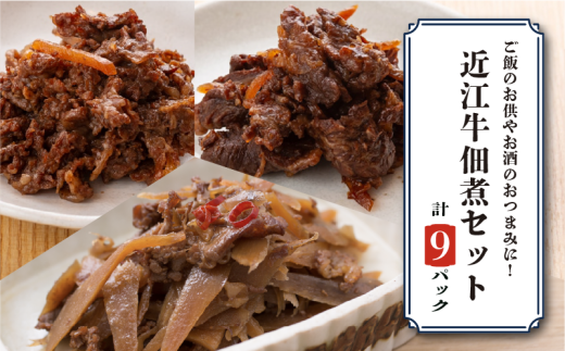 近江牛 詰め合わせ 9パック ごぼう しぐれ煮 赤ワイン煮 佃煮 つくだ煮 牛肉 和牛 肉 ブランド牛 簡単調理 簡易 便利 贅沢 おつまみ つまみ 彦根 滋賀