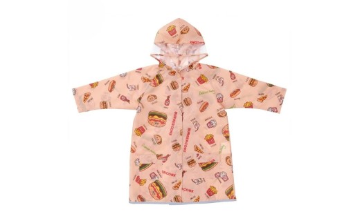 レインコート キッズ  ＜バーガーコンクス BURGER CONX＞ 男の子 女の子 リュック 対応 110 120 かわいい カッパ 雨合羽 防水 スケーター〈skater〉 奈良県 奈良市 なら 7-223 2238451 - 奈良県奈良市