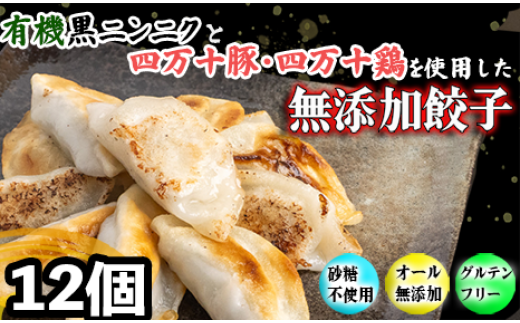 有機 黒 ニンニク と 四万十 豚 で作った 最高級 餃子 ( 6個入り x 2パック )ぎょうざ ギョウザ にんにく 高知 野菜 2238774 - 高知県須崎市