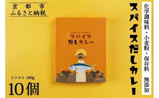 【きょうのおだし】スパイスだしカレー 10食入［ 京都 削り節屋 おだしのプロ スパイスカレー 人気 おすすめ 無添加 おいしい お取り寄せ 通販 送料無料 ふるさと納税 ］