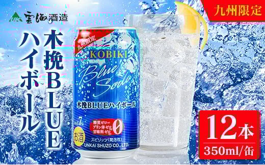 【雲海酒造】九州限定 木挽BLUE ハイボール 350ml×12本（木挽ブルー）