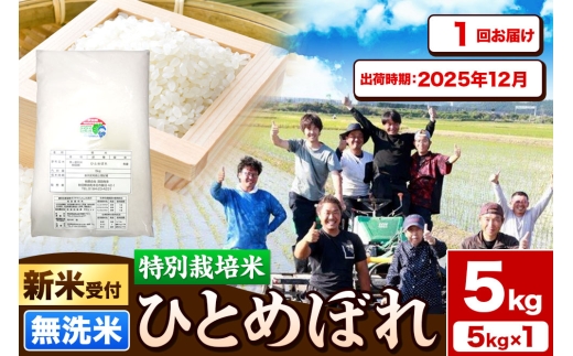 《新米受付》令和7年産【無洗米】特別栽培米 ひとめぼれ 5kg 秋田県産【2025年12月出荷】 2239000 - 秋田県由利本荘市