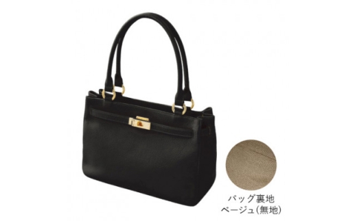 [濱野皮革工藝 HAMANO バッグ]シューカペラ ハンドバッグ(ブラック)