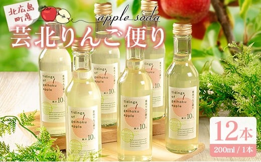 芸北りんご便り（りんごソーダ） 12本セット_HA095_006