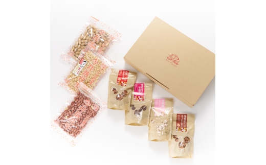 筑波山麓 落花生3種・豆菓子4種セット【1654393】