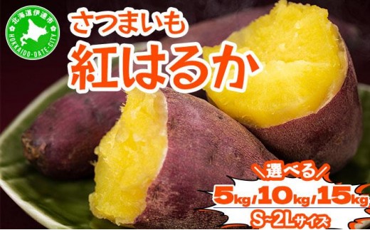 [選べる容量] 北海道 伊達 さつまいも 紅はるか 5kg〜15kg 熟成 高糖度 サツマイモ 芋 甘い スイートヤバ芋 産地直送
