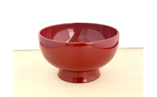 川連漆器 皆朱 そば椀【(株)佐藤商事】[H2-5504]