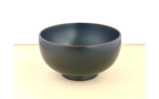 川連漆器 銀溜 4.4寸椀【(株)佐藤商事】[B7-5502]