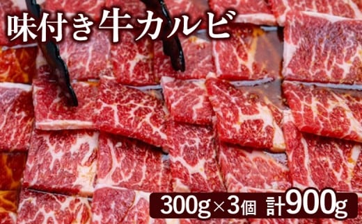 味付き牛カルビ300g×3個（計900g)
