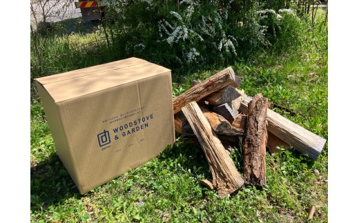薪 乾燥 ・ 広葉樹 ミックス 薪 40cm ( 20kg × 2箱 セット ) [014-46]| 薪 自然乾燥 すぐ使える 太割 結束無 長さ 40cm 薪ストーブ 伊那市 長野県 信州