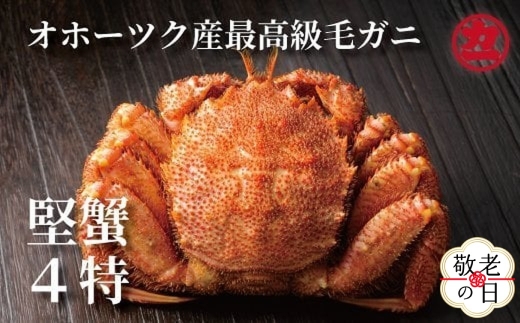 19-81 【敬老ギフト】ボイル毛がに(約440g～570g)×1尾