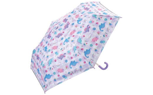 日傘 晴雨兼用傘 キッズ 傘 UVカット 軽量 遮熱 晴雨兼用 折りたたみ 晴雨 子供用 50cm スケーター UBOTSR1 ハッピー&スマイル 恐竜 ダイナソー 女の子 女子[折りたたみ傘 手開き 子供 小学生 幼稚園 50センチ グラスファイバー] 奈良県 奈良市 なら 7-221