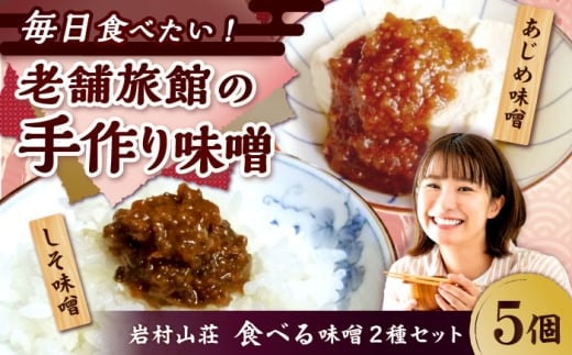 ふるさとの味 食べる味噌5個セット