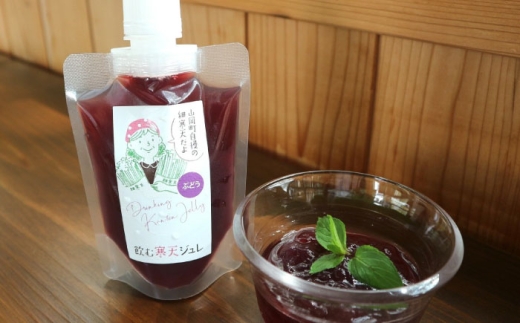 飲む寒天ジュレ（オレンジ・ゆず・ぶどう）計10P