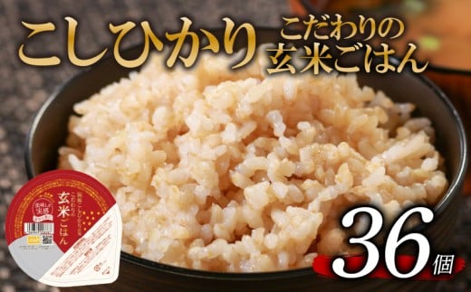 こしひかり 玄米ごはんパック 120g 36個 玄米 米 お米 ごはん ご飯 こめ パックライス パックご飯 パックごはん ご飯パック ごはんパック パック ライス 備蓄 保存 非常 防災 電子 レンジ 温めるだけ レンチン 簡単 健康 ダイエット 美容 ヘルシー 36 36食 レトルト インスタント おいしい 人気 おすすめ 大阪 松原 2261652 - 大阪府松原市