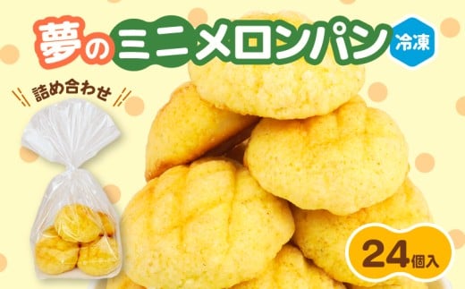 ミニメロンパン 詰め合わせ 24個 冷凍 パン ミニ メロンパン 詰合せ パン詰め合わせ おやつ 朝食 モーニング パンセット 冷凍パン 菓子パン パン屋 喜十郎 新潟県 新発田市 kijuro003 2257517 - 新潟県新発田市
