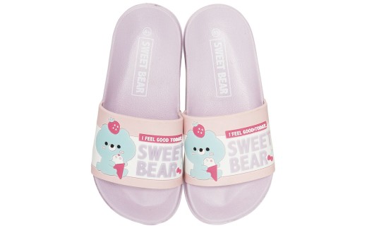キッズ シャワー サンダル【19.0cm】 子供 こども かわいい 夏 海 ビーチ スケーター skater Sweet Bear クマ くま 女の子 女子【プール 海水浴 子ども キャラクター】 奈良県 奈良市 なら 4-081